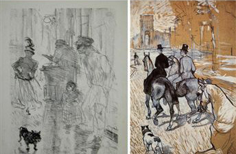 Bouledogues fran&ccedil;ais dessin&eacute;s par Toulouse-Lautrec (2)